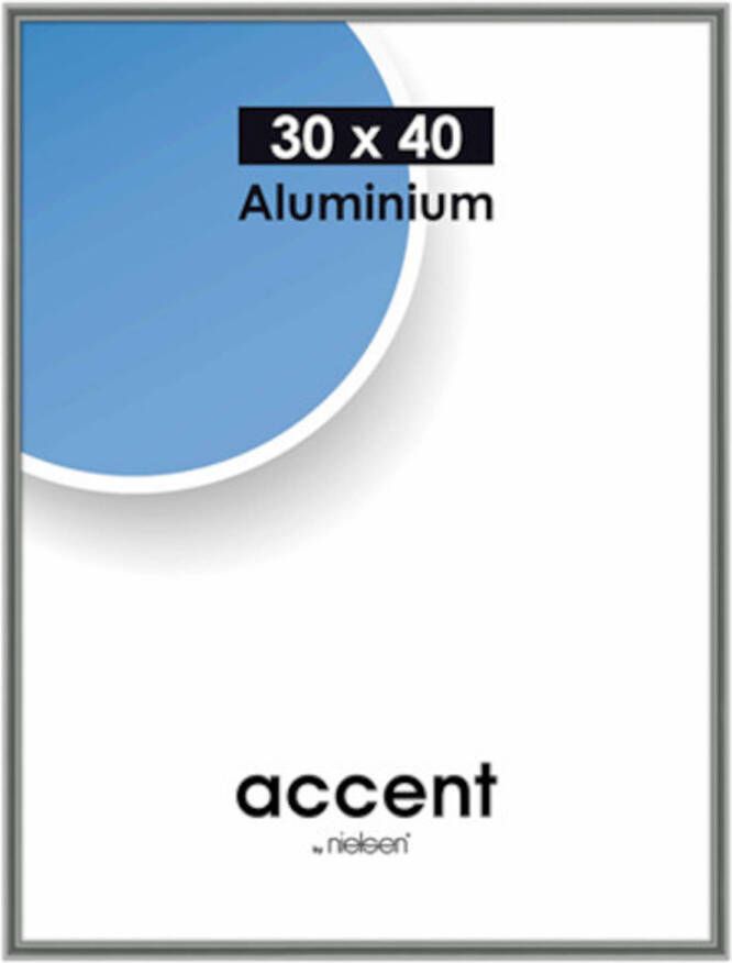 No brand Nielsen fotolijst Accent 30 x 40 cm aluminium grijs