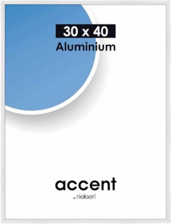 No brand Nielsen fotolijst Accent 30 x 40 cm aluminium wit