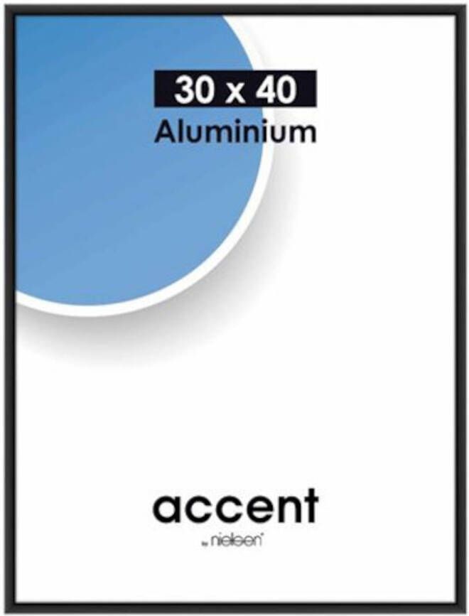 No brand Nielsen fotolijst Accent 30 x 40 cm aluminium zwart