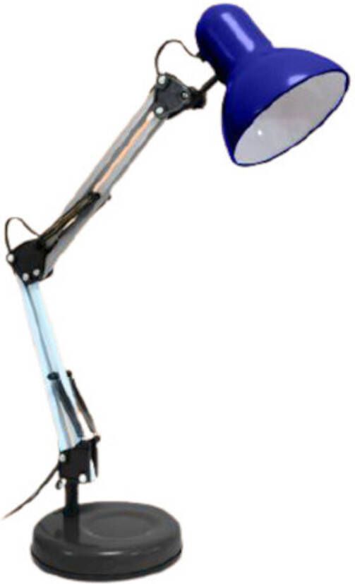Fisura tafellamp Ralph 58 x 14 cm E27 staal donkerblauw