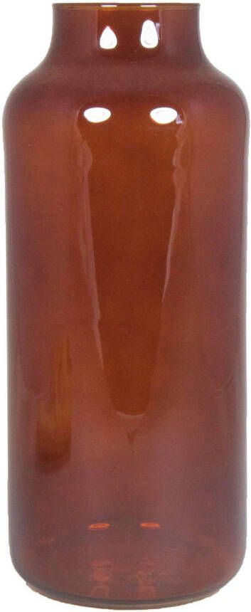 Floran Bloemenvaas bruin transparant glas H35 x D15 cm Vazen