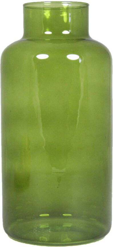 Floran Bloemenvaas groen transparant glas H30 x D15 cm Vazen