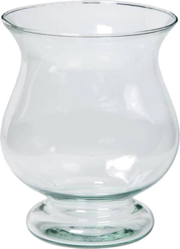 Floran Bloemenvaas kelk model transparant eco glas D17 x H20 cm Vazen