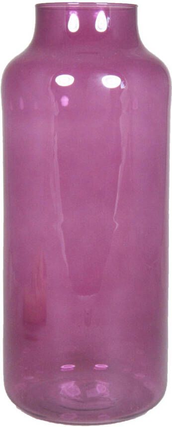Floran Bloemenvaas paars transparant glas H35 x D15 cm Vazen