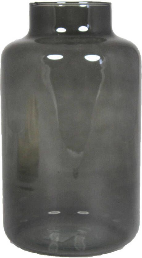 Floran Bloemenvaas smoke grijs transparant glas H25 x D15 cm Vazen