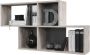 FMD Wandschap met 4 vakken zandeikenkleurig - Thumbnail 1