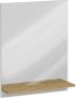 FMD Wandspiegel met schap 54 5x13 5x67 5 cm artisan eiken - Thumbnail 1