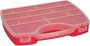 Forte Plastics Plasticforte opbergkoffertje opbergdoos sorteerbox 13-vaks kunststof fuchsia roze 25 x 21 x 4 cm Opbergbox - Thumbnail 1