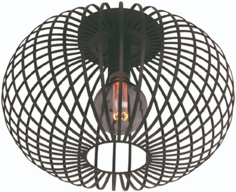 Freelight Plafondlamp Aglio Ø 40 cm zwart
