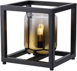 Freelight Dentro Tafellamp Goud Zwart 1 Lichts 25cm