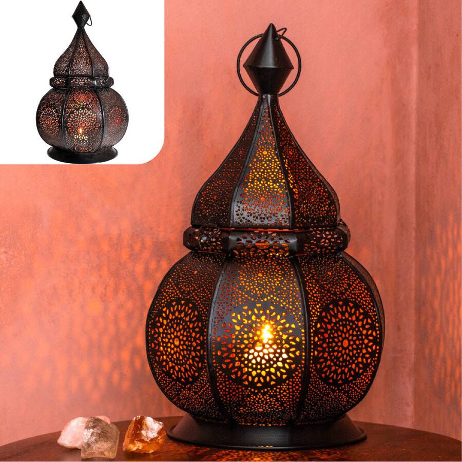Gadgy Oosterse Lantaarn Marokkaanse Lantaarn Windlicht Decoratie voor binnen Tafellamp Waxinelichthouders
