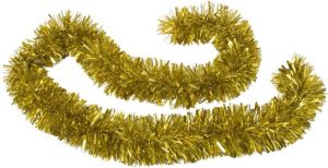 Gerimport Kerstboom folie slingers lametta guirlandes van 180 x 12 cm in de kleur glitter goud Kerstslingers