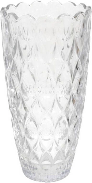 Gerimport Bloemenvaas helder glas D15 x 30 cm Vazen