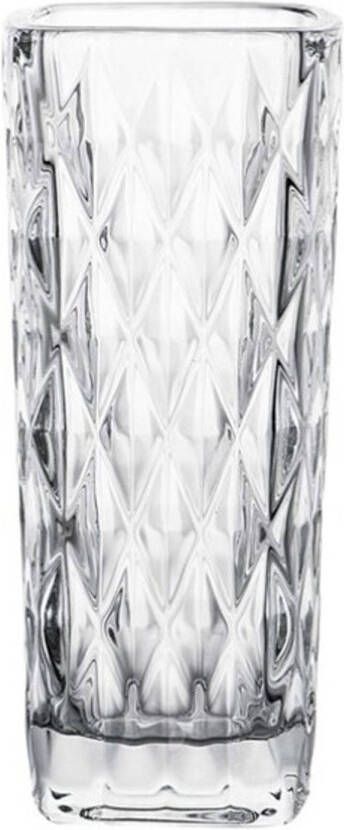 Gerimport Bloemenvaasje voor kleine stelen boeketten helder glas D6 x H15 cm Vazen