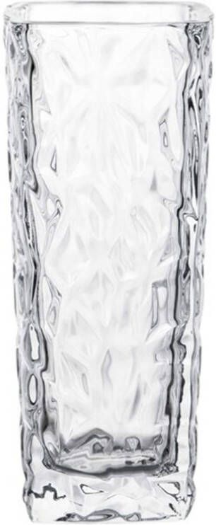 Gerimport Bloemenvaasje voor kleine stelen boeketten helder glas D6 x H15 cm Vazen