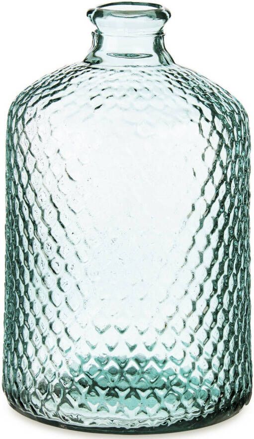 Giftdeco r Bloemenvaas Scubs transparant gerecycled glas D18 x H31 cm Vazen
