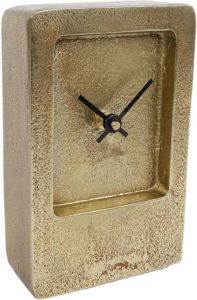 Gifts Amsterdam Tafelklok Liverpool 11x4 5x17 5 cm aluminium goudkleur