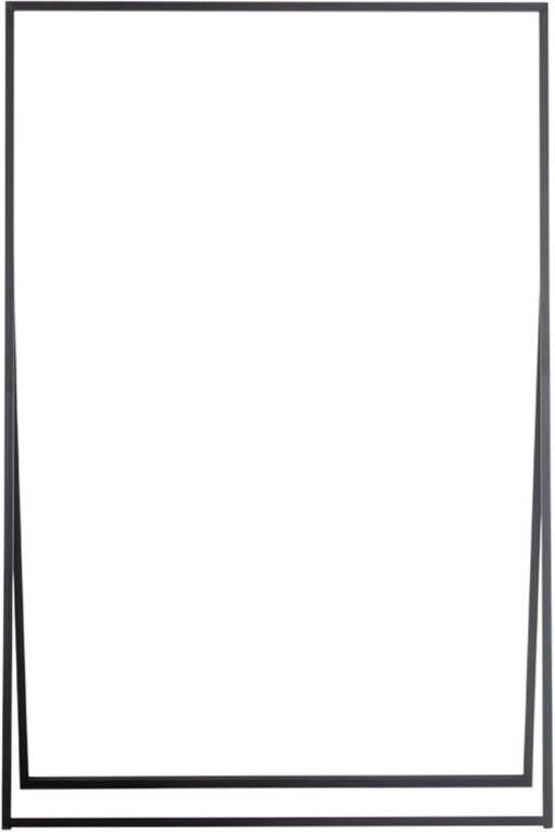 Giga Meubel Kledingrek Zwart 120x60x180cm Metaal Kledingrek Marcos