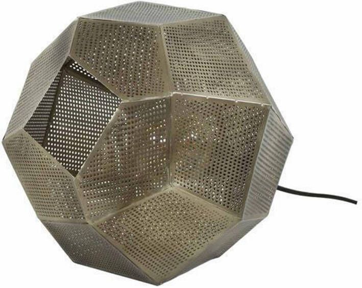 Giga Meubel Tafellamp Antiek Koper Lamp Punched Hexagon