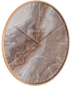 Yellow Webshop Thomas Kent wandklok Oyster 68 cm staal amber goud