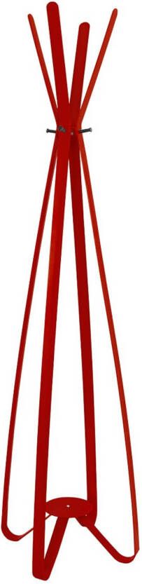 Gorillz Modi kapstok staand- staande kapstok 8 haken Metaal 170 cm Rood