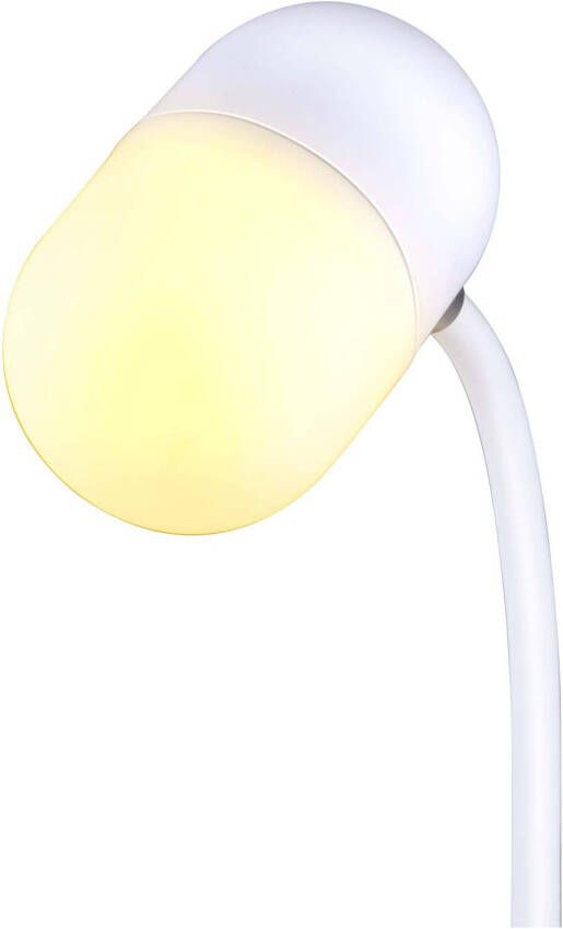 Grundig Bureaulamp LED 3-in-1 Draadloze Telefoonoplader Qi technologie Bluetooth Speaker Leeslamp Wit
