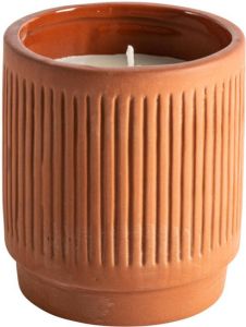 Gusta Kaars Ø8x9 cm Terracotta