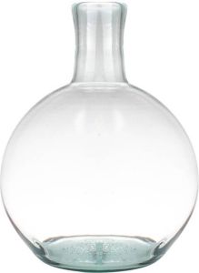 Gusta Vaas Bol Gerecycled Glas ø22x31cm