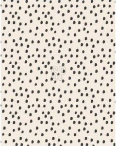 H&S Collection Polyester Fleece Deken dekentje plaid 130 X 170 Cm Beige Met Zwarte Stippen Plaids