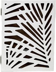 H&S Collection Sleutelkastje hout wit tropical 27 x 19 x 6 cm Sleutelkastjes