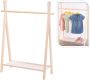 H&S Collection Storage solutions Kinderkledingrek met 1 schap grenenhout - Thumbnail 1