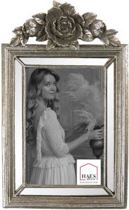 HAES deco Fotolijst 10x15 Zilverkleurig formaat 15x3x25 cm Dramatic Chic