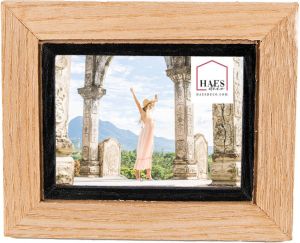 HAES deco Fotolijst 10x7 Bruin formaat 14x1x11 cm Natural Cosy