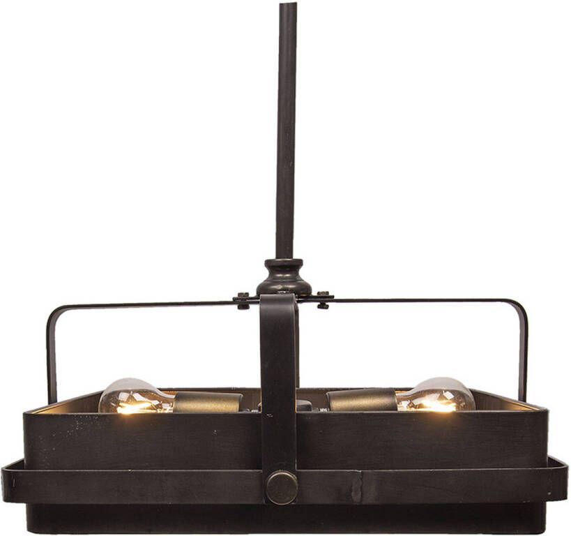 HAES deco Hanglamp Industrial Robuuste Lamp 46x46x22 cm Vierkante Hanglamp Eettafel Hanglamp Eetkamer