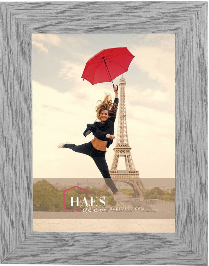 HAES deco Houten fotolijst Paris vintage grijs 13x18 -SP001132