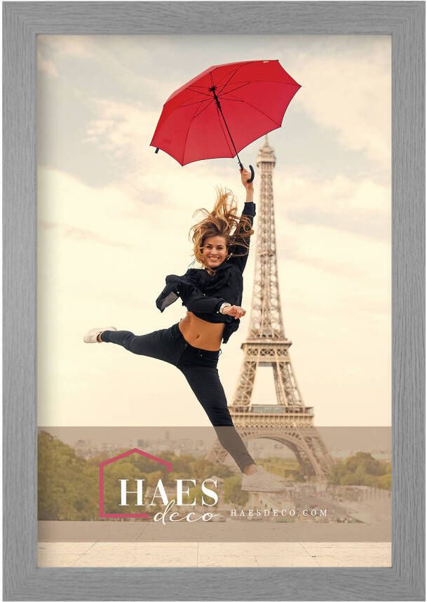 HAES deco Houten fotolijst Paris vintage grijs 30x45 -SP001312