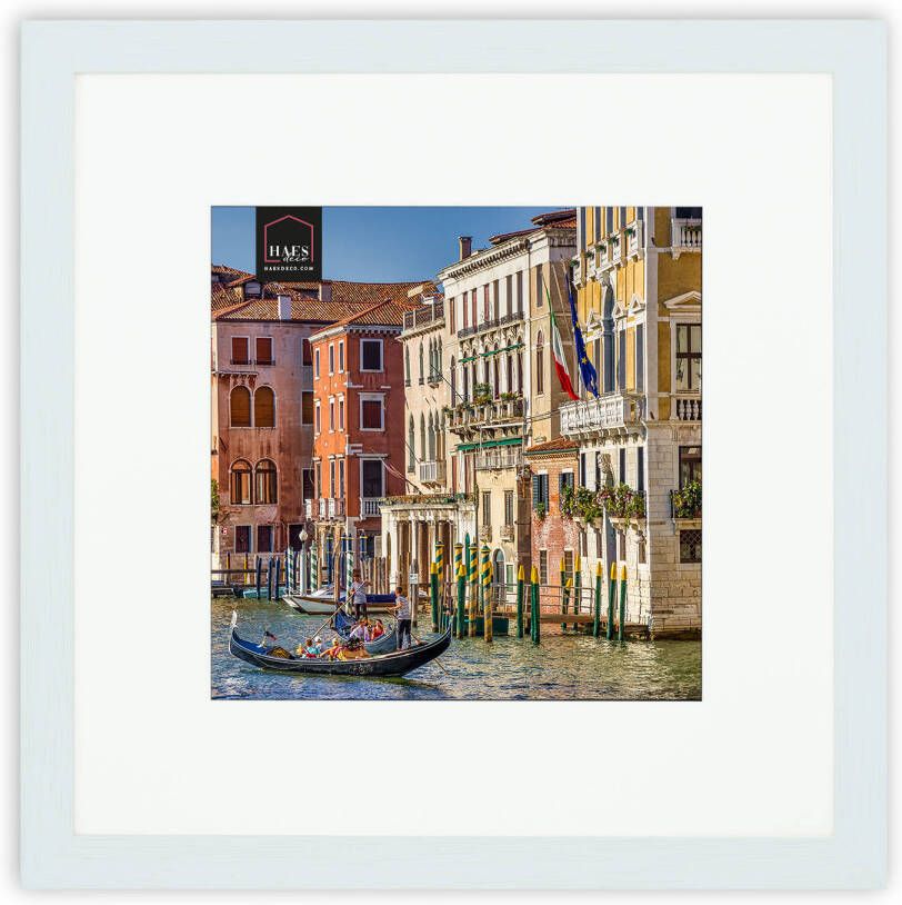 HAES deco Houten Fotolijst Venezia wit 20x20 of 30x30 -SP13031