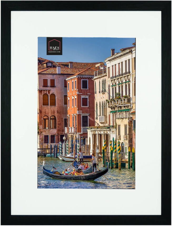 HAES deco Houten Fotolijst Venezia zwart 20x30 of 30x40 -SP12940