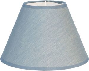 HAES deco Lampenkap Modern Chic blauw rond formaat Ø 19x12 cm voor Fitting E27 Tafellamp Hanglamp