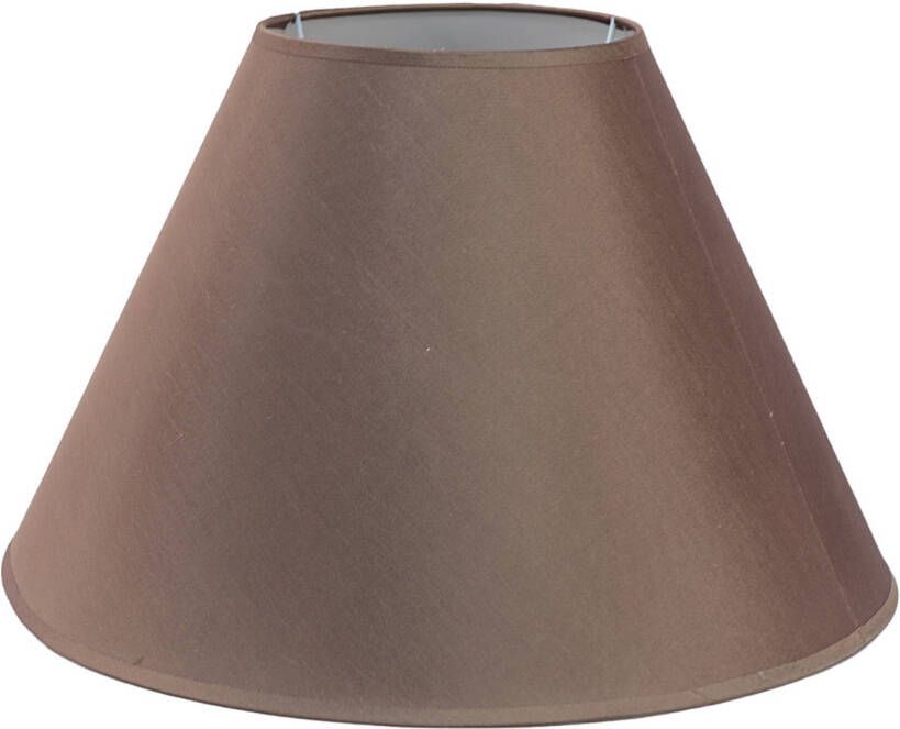 HAES deco Lampenkap Modern Chic bruin rond formaat Ø 46x28 cm voor Fitting E27 Tafellamp Hanglamp