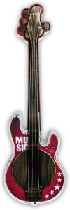 HAES deco Retro Metalen Muurdecoratie Bass Guitar Western Deco Vintage-decoratie 22 X 71 X 4 5 Cm Wd933