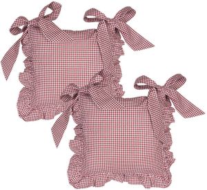 HAES deco Set van 2 Sierkussenhoezen 40x40 cm 100% Katoen Romantic Rose