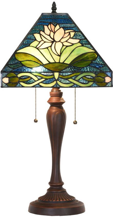 HAES deco Tiffany Tafellamp 31x31x61 cm Fitting E27 Lamp max 2x60W