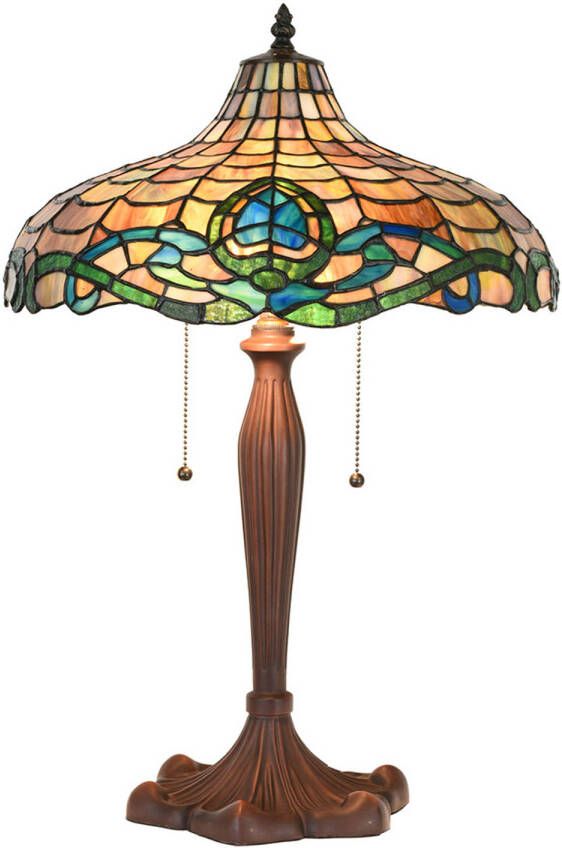 HAES deco Tiffany Tafellamp Ø 41x60 cm Fitting E27 Lamp max 2x60W