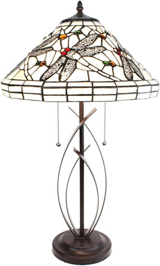 HAES deco Tiffany Tafellamp Ø 41x69 cm Fitting E27 Lamp max 2x40W