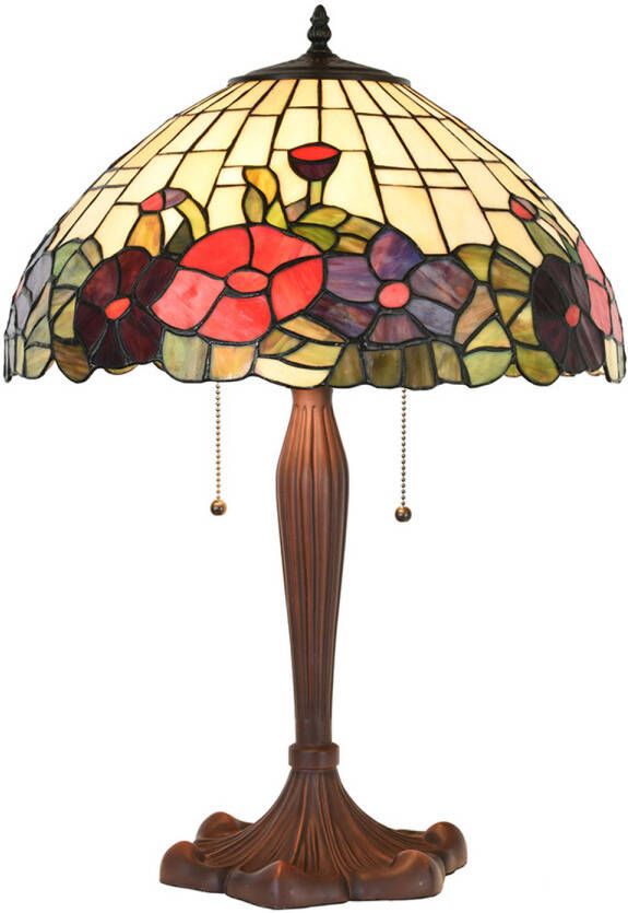 HAES deco Tiffany Tafellamp Ø 42x60 cm Fitting E27 Lamp max 2x60W