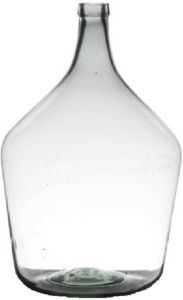 Merkloos Transparante luxe grote stijlvolle flessen vaas vazen van glas 50 x 34 cm Bloemen takken vaas voor binnen gebruik Vazen