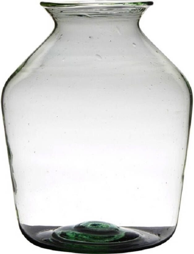 Hakbijl Glass Transparante luxe grote vaas vazen van glas 40 x 29 cm Vazen