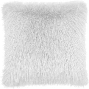 Heckett & Lane Fake Fur Sierkussen Perle misty white 48x48cm