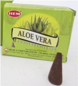 Hem Wierook 4x Pakjes wierook met 10 kegeltjes Aloe Vera 40 wierook kegels Wierookstokjes